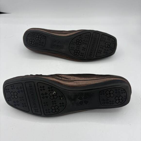 Naturalizer‎ N5 Comfort Flats Womens Size 8 N Narrow Violette Bronze Leather - Picture 9 of 9